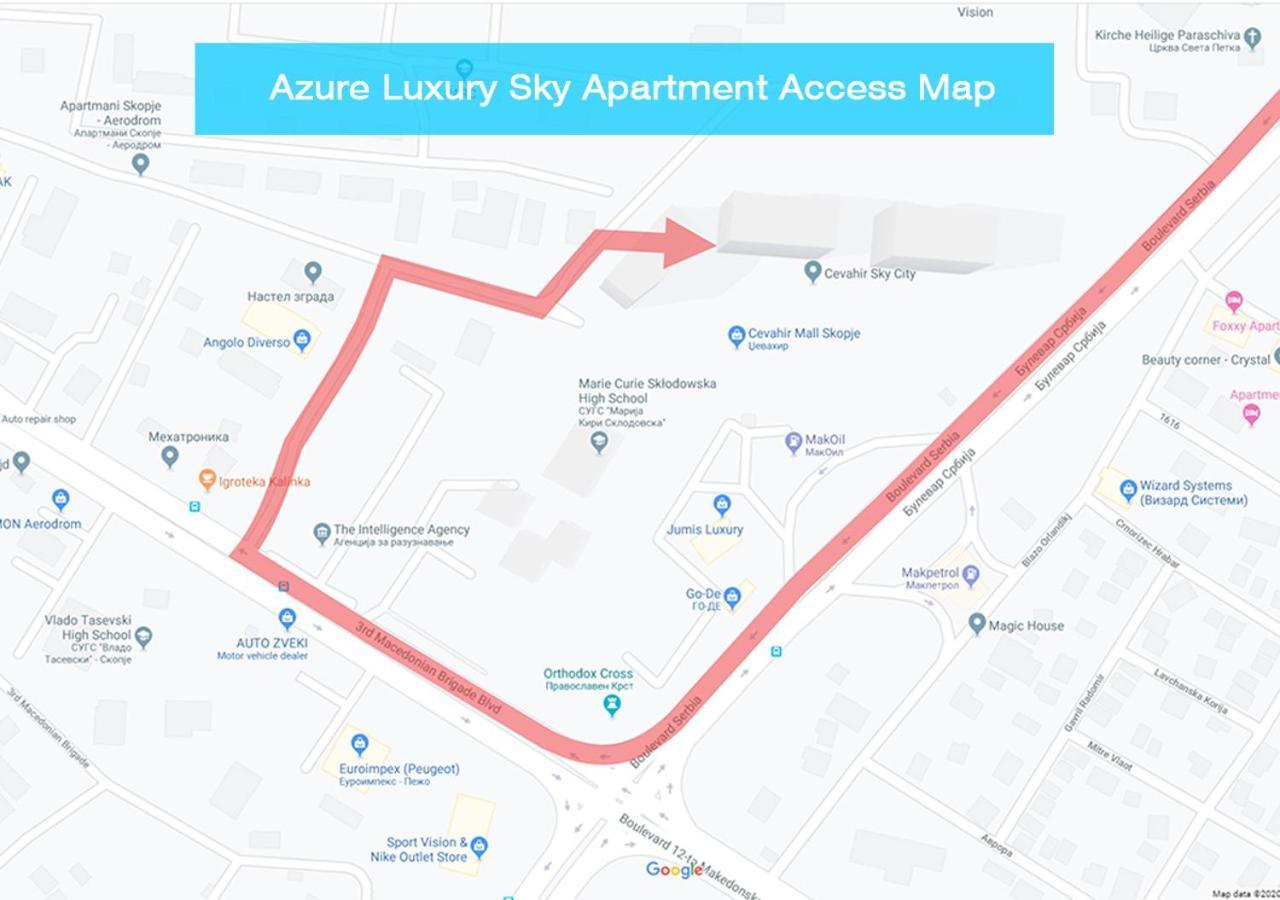 Azure Luxury Sky Apartment スコピエ エクステリア 写真